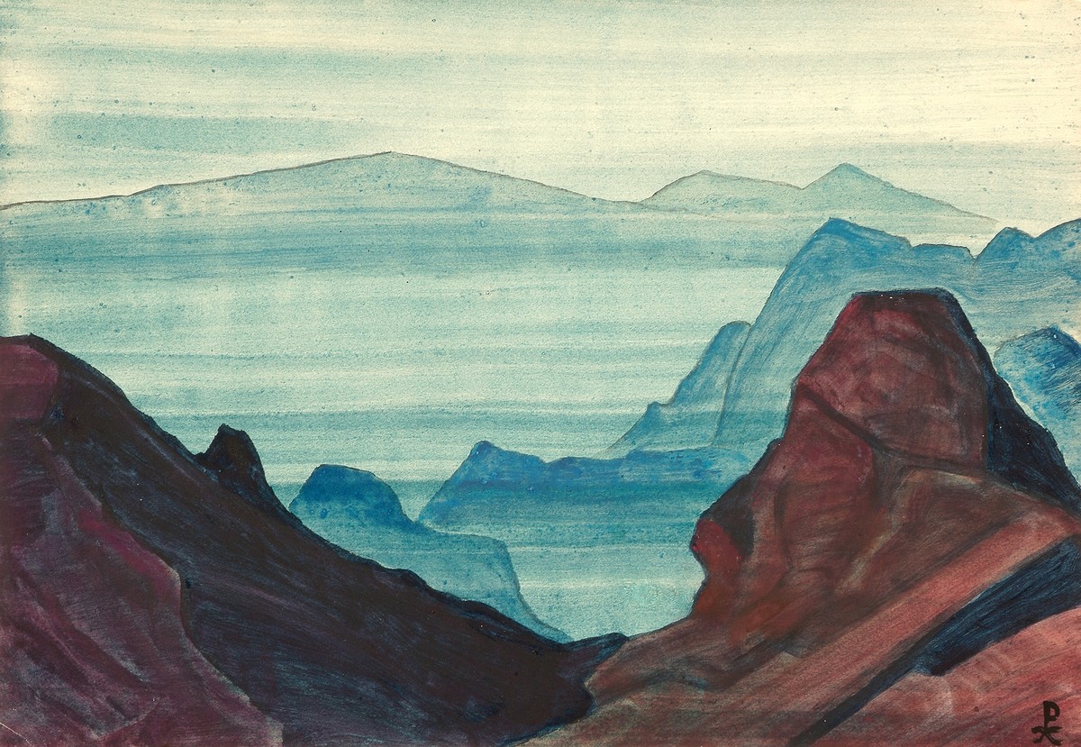 Himalayas (study) by Nicholas Roerich