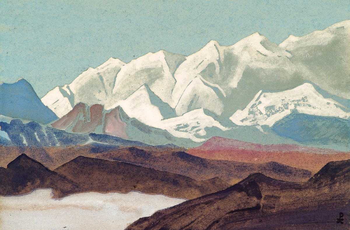 Himalayas. Chain of Kanchenjunga. by Nicholas Roerich
