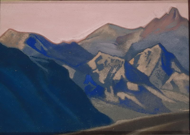 Himalayas. Chain of mountains. by Nicholas Roerich