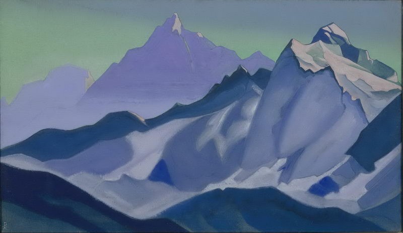 Himalayas. Evening. by Nicholas Roerich