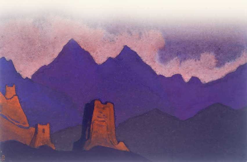 Himalayas. Monastery. by Nicholas Roerich