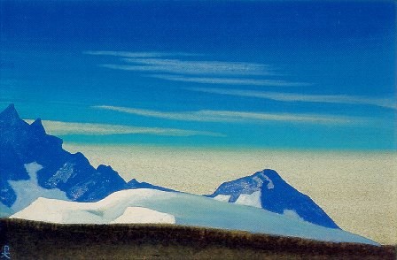 Himalayas. Morning. by Nicholas Roerich
