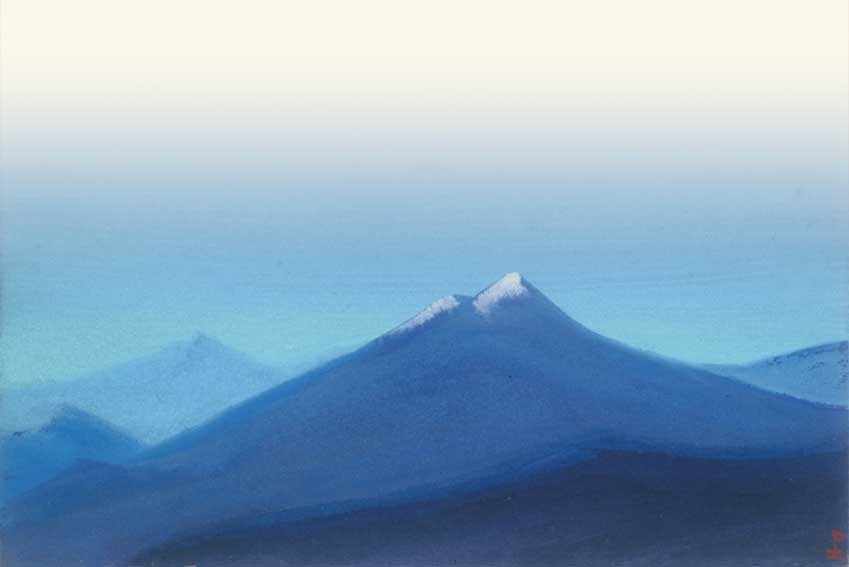 Himalayas. Morning. by Nicholas Roerich