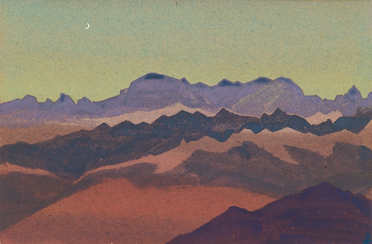 Himalayas. Nearly Sandahpu. by Nicholas Roerich