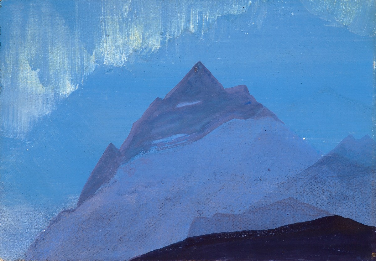 Himalayas. Rain. by Nicholas Roerich