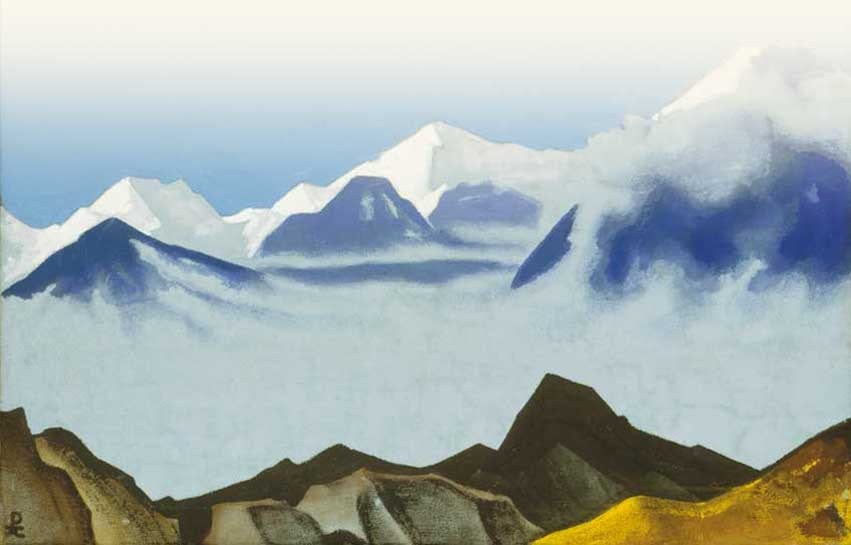 Himalayas. Ridge Kanchendganga. by Nicholas Roerich