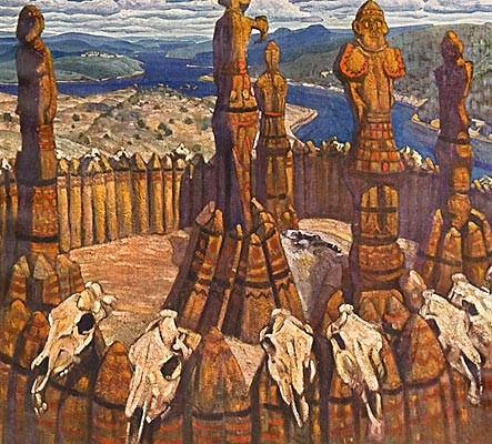 Idols (Pagan Rus) by Nicholas Roerich