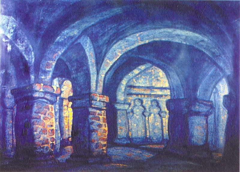 Inner yard by Nicholas Roerich