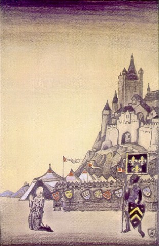 Jeanne d'Arc. Prayer. by Nicholas Roerich