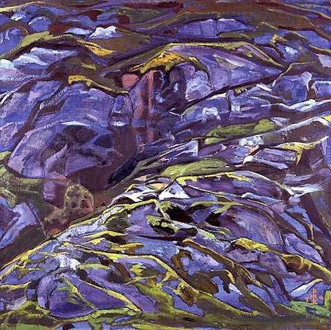 Karelian landscape. Tulola rocks. by Nicholas Roerich