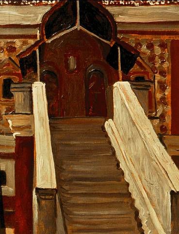 Kostroma. Romanov boyars tower. by Nicholas Roerich