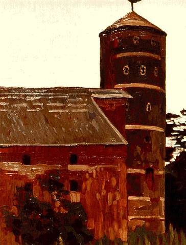 Kovno. Castle of crusaders. by Nicholas Roerich