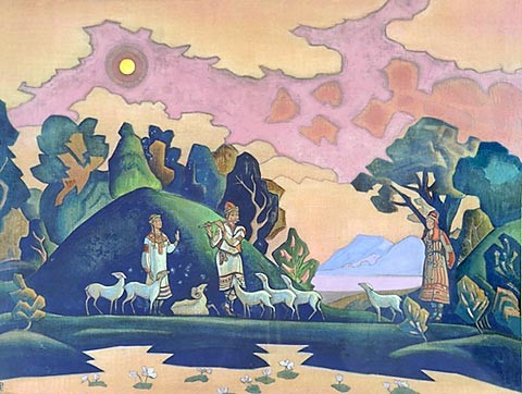 Krishna-Lel by Nicholas Roerich