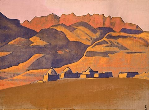 Kyrgyz mazar. Sanju. by Nicholas Roerich