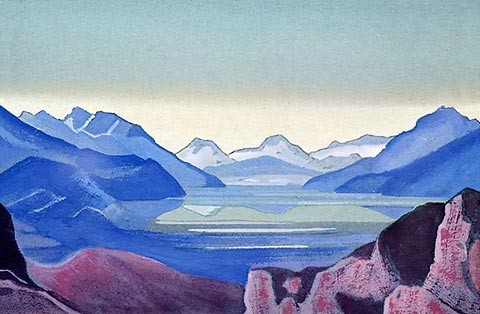 Lake in the mountains by Nicholas Roerich