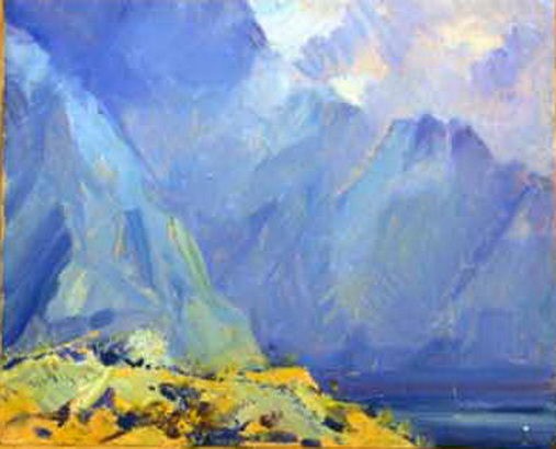 Lake in the mountains by Nicholas Roerich