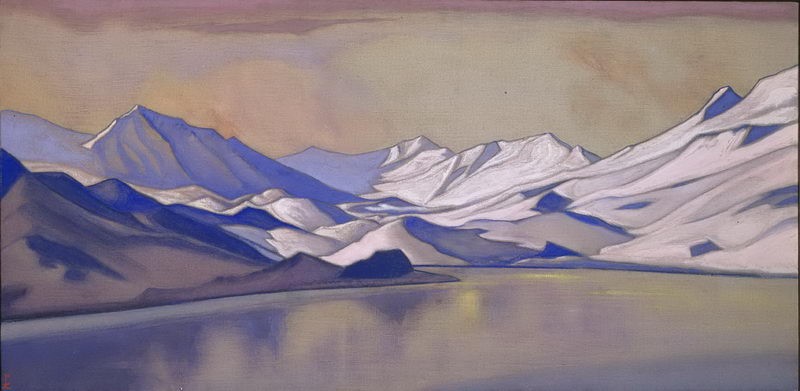 Lake in the mountains. Baralacha pass. by Nicholas Roerich
