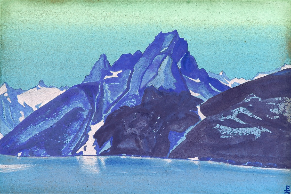 Lake of the Nagas. Kashmir. by Nicholas Roerich