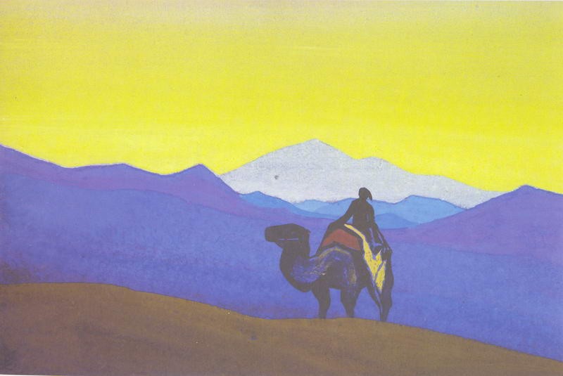 Lonely stranger by Nicholas Roerich