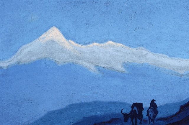 Lonely wanderer by Nicholas Roerich