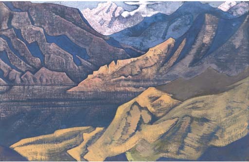 Manasbal Lake by Nicholas Roerich