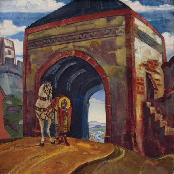 Martyr Mercurius of Smolensk by Nicholas Roerich
