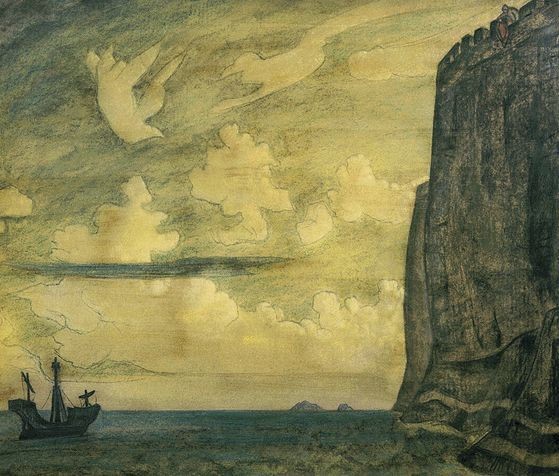 Messenger. Island. by Nicholas Roerich