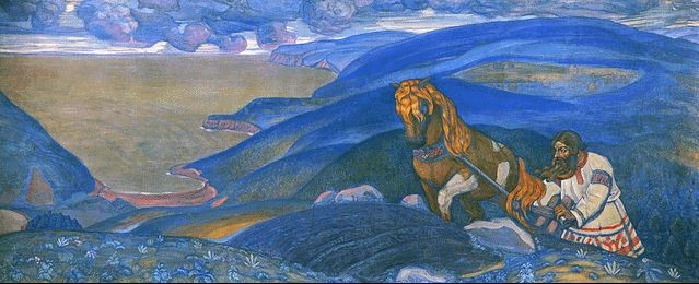 Mikula Selyaninovich by Nicholas Roerich