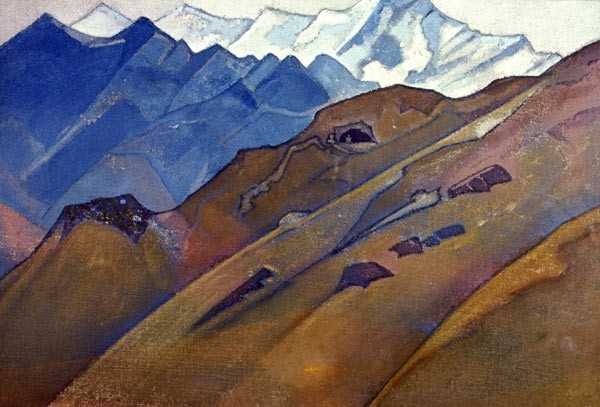 Milarepa's cave by Nicholas Roerich