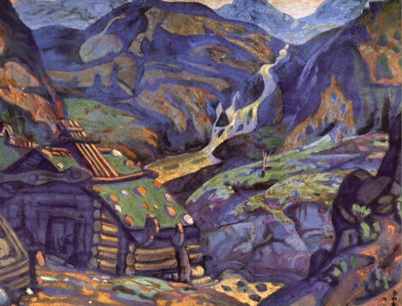 Mill in the mountains by Nicholas Roerich
