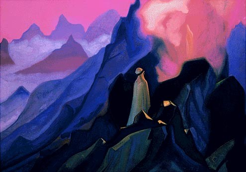 Mohammed on mount Hira by Nicholas Roerich