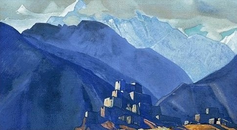 Monastery in Himalayas by Nicholas Roerich