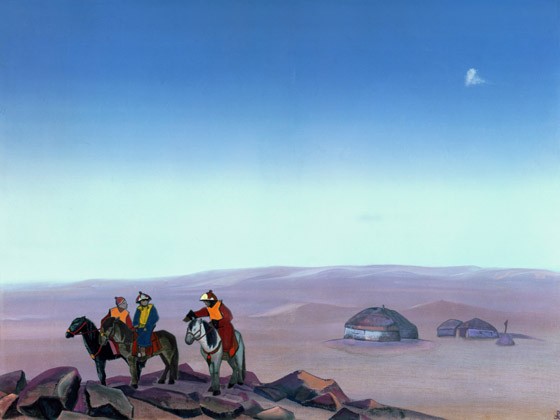 Mongolia. Yurtas. by Nicholas Roerich