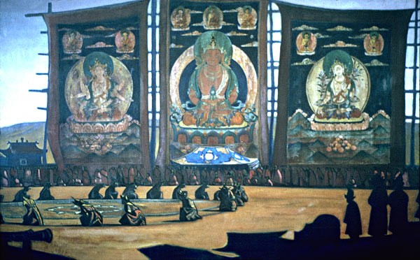 Mongolian tsam by Nicholas Roerich