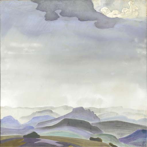 Morning rider by Nicholas Roerich