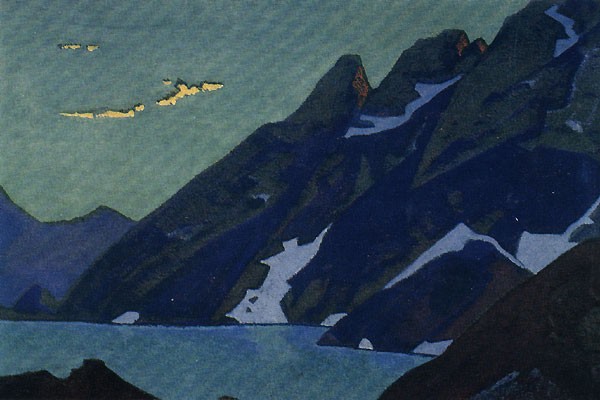 Nag Lake. Kashmir. by Nicholas Roerich