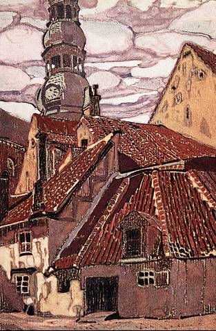 Old Riga by Nicholas Roerich
