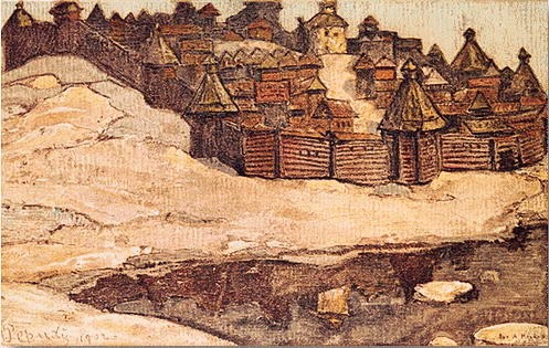 Old town by Nicholas Roerich