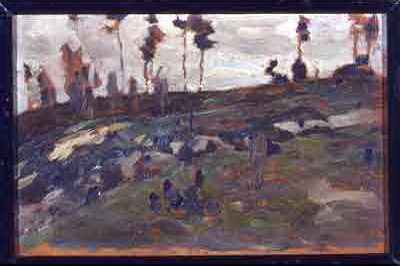 Ostrovenka suburbs by Nicholas Roerich