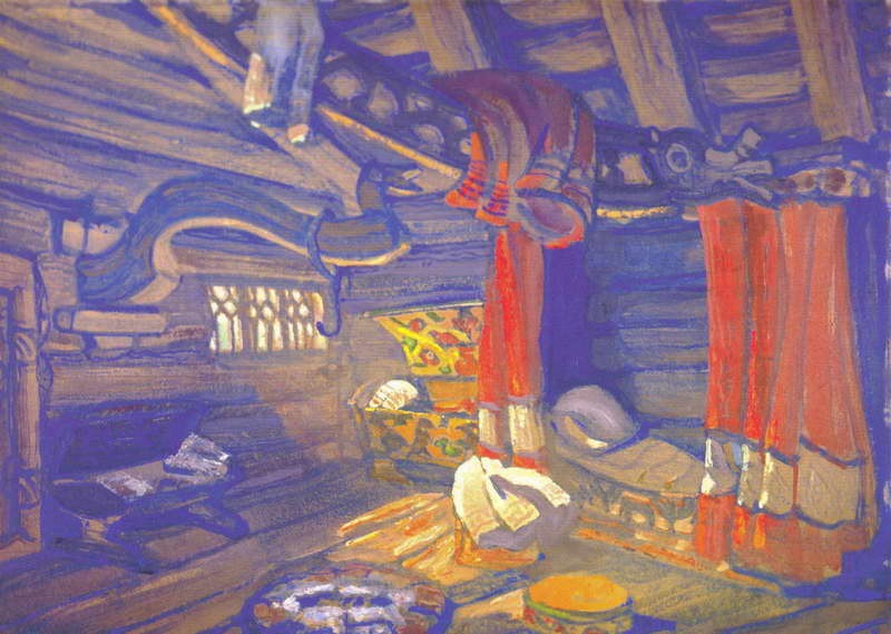 Oze's hut by Nicholas Roerich