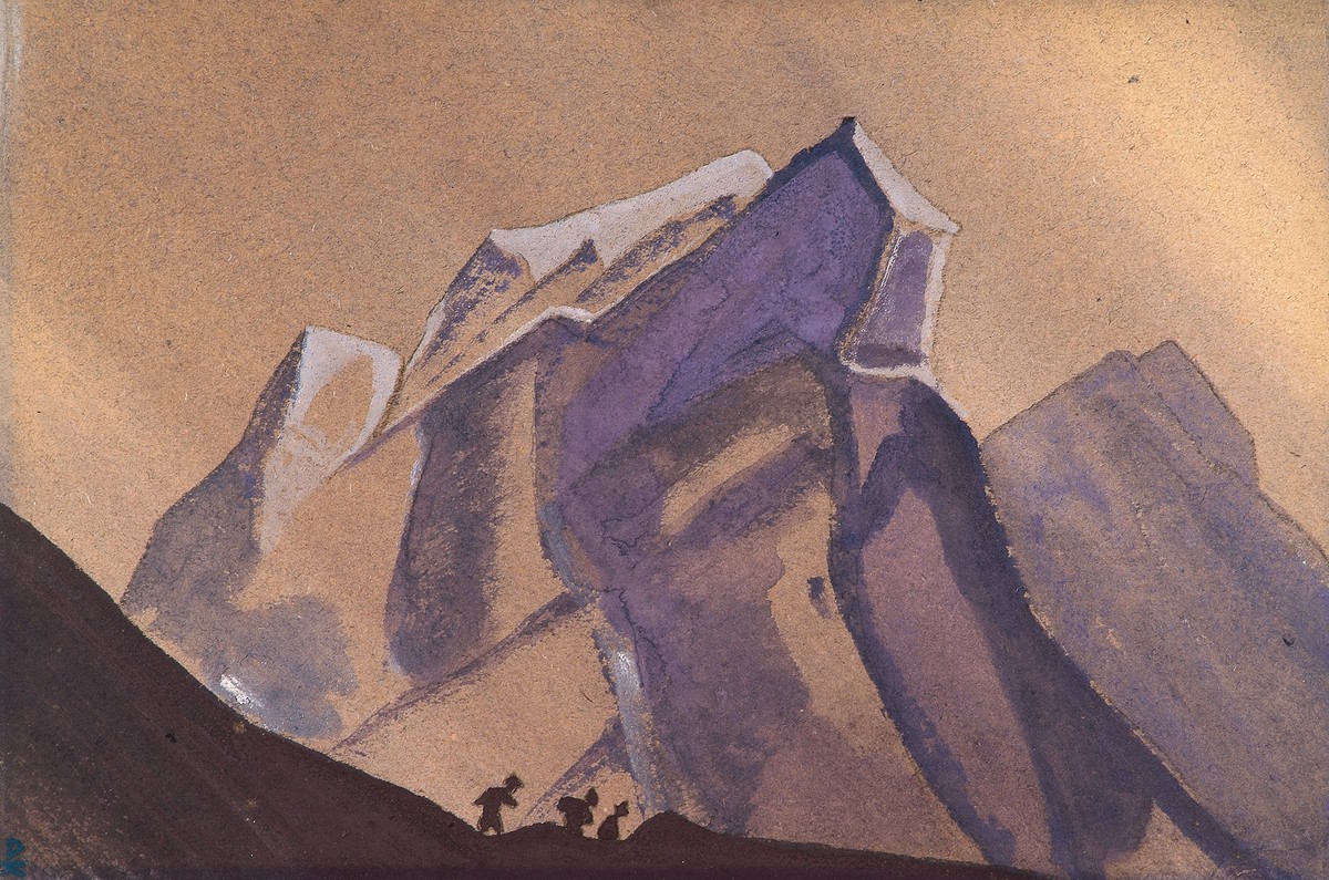 Pass. Tempest. Secret path. by Nicholas Roerich