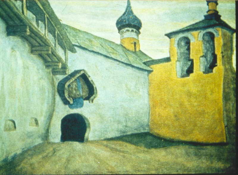 Pechora monastery by Nicholas Roerich