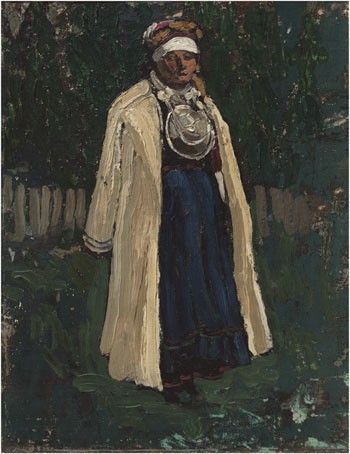 Pechora. A Half-believer (A Seto Woman). by Nicholas Roerich