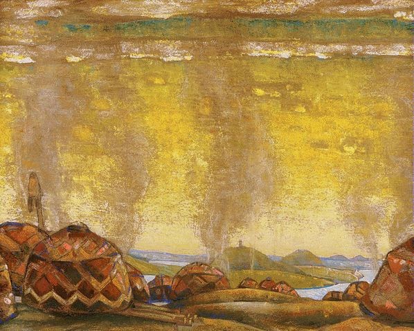 Polovtsian camp by Nicholas Roerich