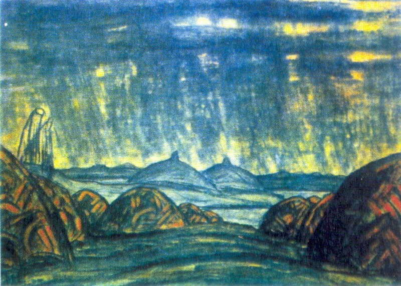 Polovtsian camp by Nicholas Roerich