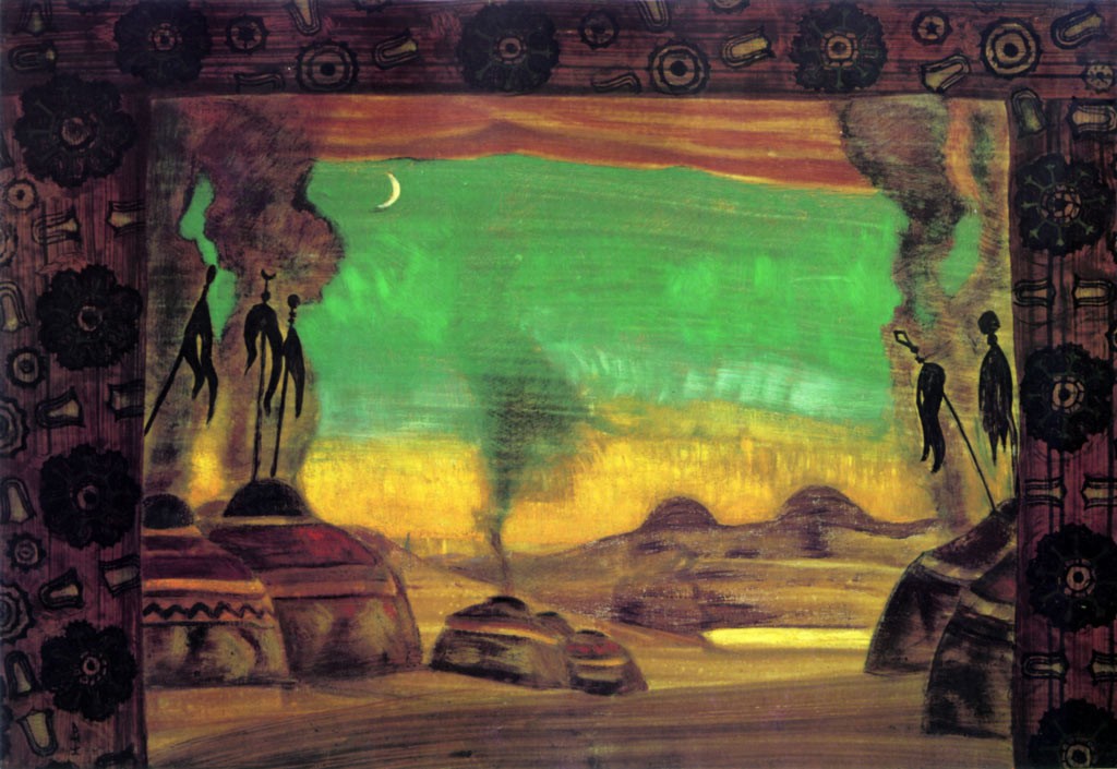 Polovtsian camp by Nicholas Roerich