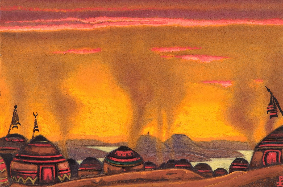 Polovtsian camp by Nicholas Roerich