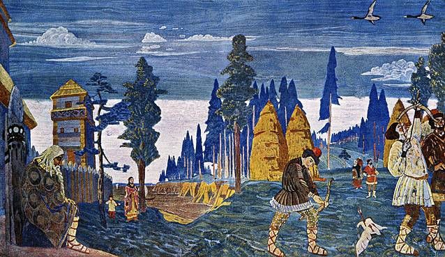 Pomeranians. Morning. by Nicholas Roerich