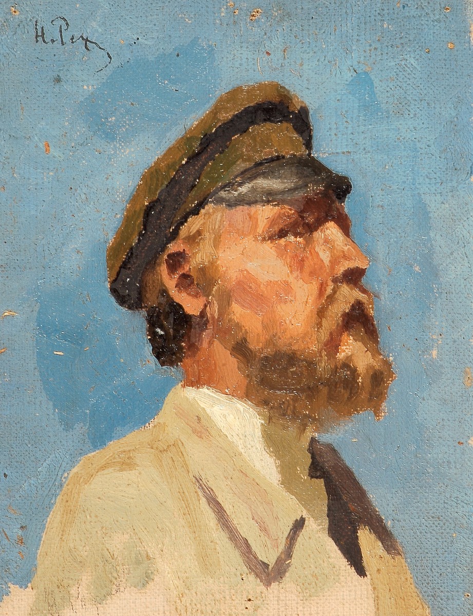 Portrait of man by Nicholas Roerich