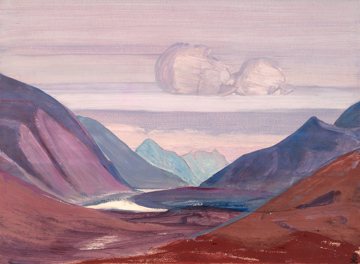 River Chandra by Nicholas Roerich